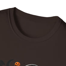 Load image into Gallery viewer, Halloween Witch Dog Unisex Softstyle T-Shirt, Cute Pet Tee, Halloween Costume, Fall Fashion, Spooky Season Top, Gift for Pet Lovers