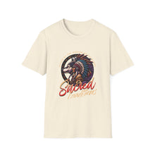Load image into Gallery viewer, Sacred Adventures Unisex Softstyle T-Shirt, Boho Graphic Tee, Nature Lover Gift, Festival Wear, Tribal Art Shirt, Summer Style