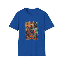 Load image into Gallery viewer, Halloween-Themed Unisex Softstyle T-Shirt, Spooky Graphic Tee, Trick or Treat Shirt, Fall Festival Apparel, Ghostly Vibe Wear