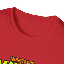 Load image into Gallery viewer, Monstrous Mayhem Unisex Softstyle T-Shirt, Graphic Tee, Halloween Costume, Gift for Gamers, Casual Wear, Fun T-Shirt