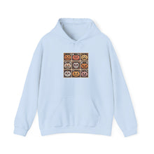 Load image into Gallery viewer, Spooky Halloween Hoodie with Pumpkin Faces, Unisex Sweatshirt, Cozy Fall Fashion, Halloween Gift, Casual Autumn Wear