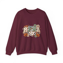 Load image into Gallery viewer, Fall Vibes Mama Sweatshirt, Cozy Crewneck for Moms, Halloween Gift, Seasonal Apparel, Autumn Fashion