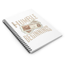 Load image into Gallery viewer, Inspirational Spiral Notebook - Humble Beginnings, Unique Gift for Writers, Journaling, Gratitude, School, Creative Mindset