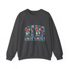 Load image into Gallery viewer, Floral Graphic Crewneck Sweatshirt, Cozy Unisex Sweatshirt, Everyday Comfort Sweatshirt, Flower Print Pullover, Trendy Gift Ideas
