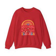 Load image into Gallery viewer, Experience is the Best Teacher Crewneck Sweatshirt, Teacher Gift, Cozy Layer, Inspirational Clothing, Educational Apparel