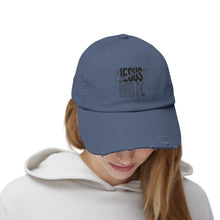 Load image into Gallery viewer, Unisex Distressed Cap - Jesus Did It Hat, Casual Fashion, Faith-Based Gift, Religious Accessory, Everyday Wear