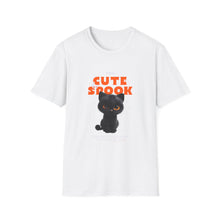 Load image into Gallery viewer, Cute Spook Cat T-Shirt, Halloween Tee, Unisex Softstyle Shirt, Funny Black Cat Shirt, Fall Fashion, Gift for Cat Lovers