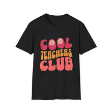 Load image into Gallery viewer, Cool Teachers Club T-Shirt, Teacher Appreciation Gift, Back-to-School Shirt, Fun Teacher Tee, Casual Classroom Attire