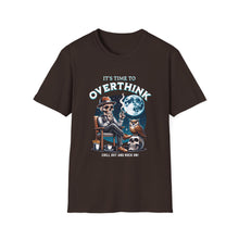 Load image into Gallery viewer, Skull & Moon Graphic T-Shirt, Unisex Halloween Tee, Cute Skeleton Apparel, Perfect for Fall, Spooky Vibes Fashion
