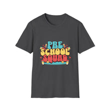 Load image into Gallery viewer, Playful Preschool Squad T-Shirt, Unisex Graphic Tee for Kids, Fun Birthday Gift, Back to School Apparel, Cute Family Outfit