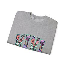 Load image into Gallery viewer, Floral Graphic Crewneck Sweatshirt, Cozy Unisex Sweatshirt, Everyday Comfort Sweatshirt, Flower Print Pullover, Trendy Gift Ideas