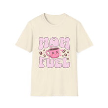 Load image into Gallery viewer, Mom Fuel T-Shirt, Cute Coffee Tee for Moms, Gift for Mother's Day, Casual Wear, Funny Mom Shirt, Unisex Softstyle T-Shirt