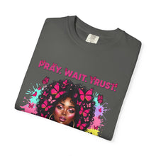 Load image into Gallery viewer, Pray Wait Trust T-Shirt, Inspirational Tee, Faith Shirt, Unique Gift, Spiritual Apparel, God Has a Plan Top