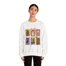 Load image into Gallery viewer, Halloween-Themed Crewneck Sweatshirt, Cozy Unisex Crew, Fall Fashion, Pumpkin Decor, Seasonal Gift, Cute Sweatshirt for October