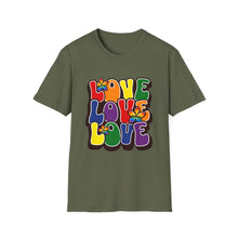 Load image into Gallery viewer, Funny Quotes Unisex Softstyle T-Shirt, Love, Love - Cute Graphic Tee, Sarcastic Saying Shirt, Humorous Gift, Comfy Tee, Hilarious Shirt