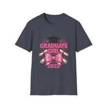 Load image into Gallery viewer, Graduation Girl T-Shirt, Unisex Tee for Graduates, Class of 2025 Shirt, Cute Graduation Gift, High School/College Graduate Apparel