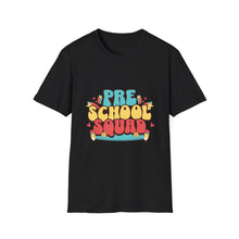 Load image into Gallery viewer, Playful Preschool Squad T-Shirt, Unisex Graphic Tee for Kids, Fun Birthday Gift, Back to School Apparel, Cute Family Outfit