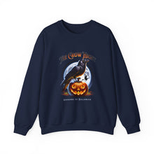 Load image into Gallery viewer, Crow Night Halloween Crewneck Sweatshirt | Unisex Sweatshirt for Fall, Halloween Spirit, Cozy Autumn Vibes, Perfect Gift