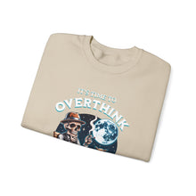 Load image into Gallery viewer, Overthinker Unisex Crewneck Sweatshirt - Cozy Gift for Deep Thinkers, Halloween, Cozy Nights, Thoughtful Apparel, Oversized Sweater