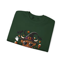 Load image into Gallery viewer, Halloween Dog Sweatshirt, Unisex Crewneck, Cozy Fall Apparel, Spooky Season Gift, Pet Lover's Top