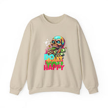 Load image into Gallery viewer, Funny Skull Quotes Unisex Sweatshirt, Happy Vibes Sweater, Silly Skeleton Jumper, Motivational Pullover, Cool Graphic Crewneck, Comfortable