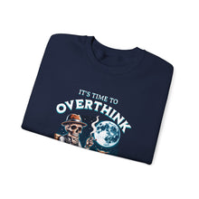 Load image into Gallery viewer, Overthinker Unisex Crewneck Sweatshirt - Cozy Gift for Deep Thinkers, Halloween, Cozy Nights, Thoughtful Apparel, Oversized Sweater