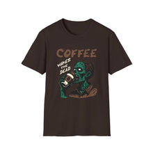 Load image into Gallery viewer, Zombie Coffee Lover T-Shirt | Unisex Casual Tee for Coffee Lovers | Halloween, Gift, Daily Wear, Softstyle Tee