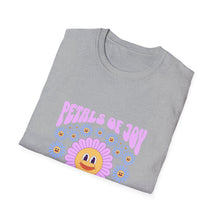 Load image into Gallery viewer, Petals of Joy T-Shirt, Flower Graphic Tee, Positive Vibe Apparel, Unisex Casual Shirt, Spring/Summer Fashion, Gift for Friends