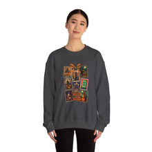 Load image into Gallery viewer, Halloween Pumpkin Sweatshirt, Cozy Fall Crewneck, Unisex Sweatshirt, Seasonal Fashion, Trick or Treat Top, Halloween Gift