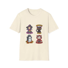 Load image into Gallery viewer, Kawaii Unisex Softstyle T-Shirt, Cute Tee, Japanese Style Shirt, Cozy Graphic Top, Fun Anime Fashion