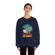 Load image into Gallery viewer, Teacher Appreciation Sweatshirt, Gift for Teachers, Educational Crewneck, Back to School Outfit, Wise Teacher Sweatshirt