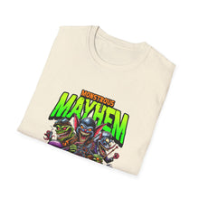 Load image into Gallery viewer, Monstrous Mayhem Unisex Softstyle T-Shirt, Graphic Tee, Halloween Costume, Gift for Gamers, Casual Wear, Fun T-Shirt