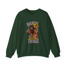 Load image into Gallery viewer, Rude of Solving Things Sweatshirt, Funny Crewneck, Unisex Humor Apparel, Gift for Him/Her, Casual Comfort Wear, Perfect for Every Occasion