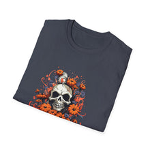 Load image into Gallery viewer, Seasonal Skull Graphic Unisex T-Shirt, Halloween Shirt, Edgy Apparel, Gift for Him/Her, Casual Wear, Trendy Tee