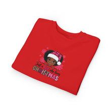 Load image into Gallery viewer, Christmas Toddler Sweatshirt, Festive Kids Apparel, Holiday Gift, Cute Girl Sweater, Winter Wear, Toddler Christmas Jumper, Christmas