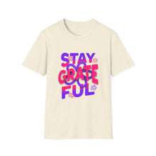Load image into Gallery viewer, Stay Grateful Unisex Softstyle T-Shirt - Inspirational Tee for Everyday Wear, Gift for Him/Her, Positive Vibes, Gratitude Shirt
