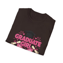 Load image into Gallery viewer, Graduation Girl T-Shirt, Unisex Tee for Graduates, Class of 2025 Shirt, Cute Graduation Gift, High School/College Graduate Apparel