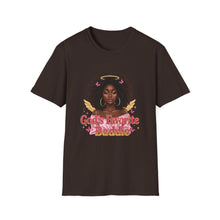 Load image into Gallery viewer, Gods Favorite Baddie Unisex T-Shirt, African American Woman Tee, Black Princess Shirt, Black History Gift, Self Love Apparel