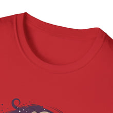 Load image into Gallery viewer, Halloween Rebel Skull Tee, Unisex T-Shirt, Softstyle Graphic Shirt, Halloween Costume, Fall Apparel, Gift for Him/Her