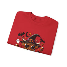 Load image into Gallery viewer, Halloween Dog Sweatshirt, Unisex Crewneck, Cozy Fall Apparel, Spooky Season Gift, Pet Lover's Top