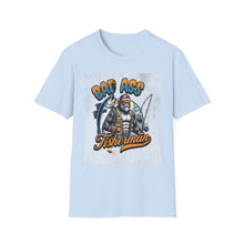 Load image into Gallery viewer, Bad Ass Fisherman Unisex T-Shirt, Fishing Gift, Casual Tee, Funny Shirt for Anglers, Outdoor Apparel, Best Fisherman Shirt