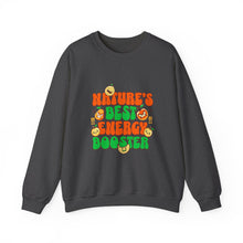 Load image into Gallery viewer, Nature's Best Energy Booster Sweatshirt | Comfortable Unisex Crewneck | Perfect Gift for Nature Lovers | Cozy Fall Apparel