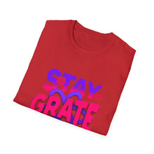 Load image into Gallery viewer, Stay Grateful Unisex Softstyle T-Shirt - Inspirational Tee for Everyday Wear, Gift for Him/Her, Positive Vibes, Gratitude Shirt