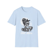 Load image into Gallery viewer, Gothic Skull T-Shirt, Edgy Casual Tee, Halloween Apparel, Unisex Graphic Shirt, Alternative Fashion, Spooky Style