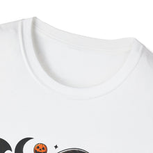 Load image into Gallery viewer, Halloween Witch Dog Unisex Softstyle T-Shirt, Cute Pet Tee, Halloween Costume, Fall Fashion, Spooky Season Top, Gift for Pet Lovers