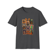 Load image into Gallery viewer, Halloween-Themed Unisex Softstyle T-Shirt, Spooky Graphic Tee, Trick or Treat Shirt, Fall Festival Apparel, Ghostly Vibe Wear