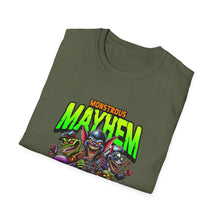 Load image into Gallery viewer, Monstrous Mayhem Unisex Softstyle T-Shirt, Graphic Tee, Halloween Costume, Gift for Gamers, Casual Wear, Fun T-Shirt