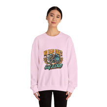 Load image into Gallery viewer, Cozy Surf Themed Crewneck Sweatshirt - No Bad Days, Unisex Sweater, Beach Vibes, Casual Wear, Gift for Surfers, Chill Season