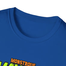 Load image into Gallery viewer, Monstrous Mayhem Unisex Softstyle T-Shirt, Graphic Tee, Halloween Costume, Gift for Gamers, Casual Wear, Fun T-Shirt