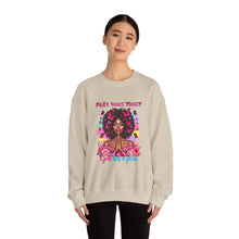 Load image into Gallery viewer, Bohemian Inspirational Sweatshirt, Empowering Gift for Her, Cozy Crewneck for Daily Wear, Spiritual Fashion, Perfect for Any Occasion